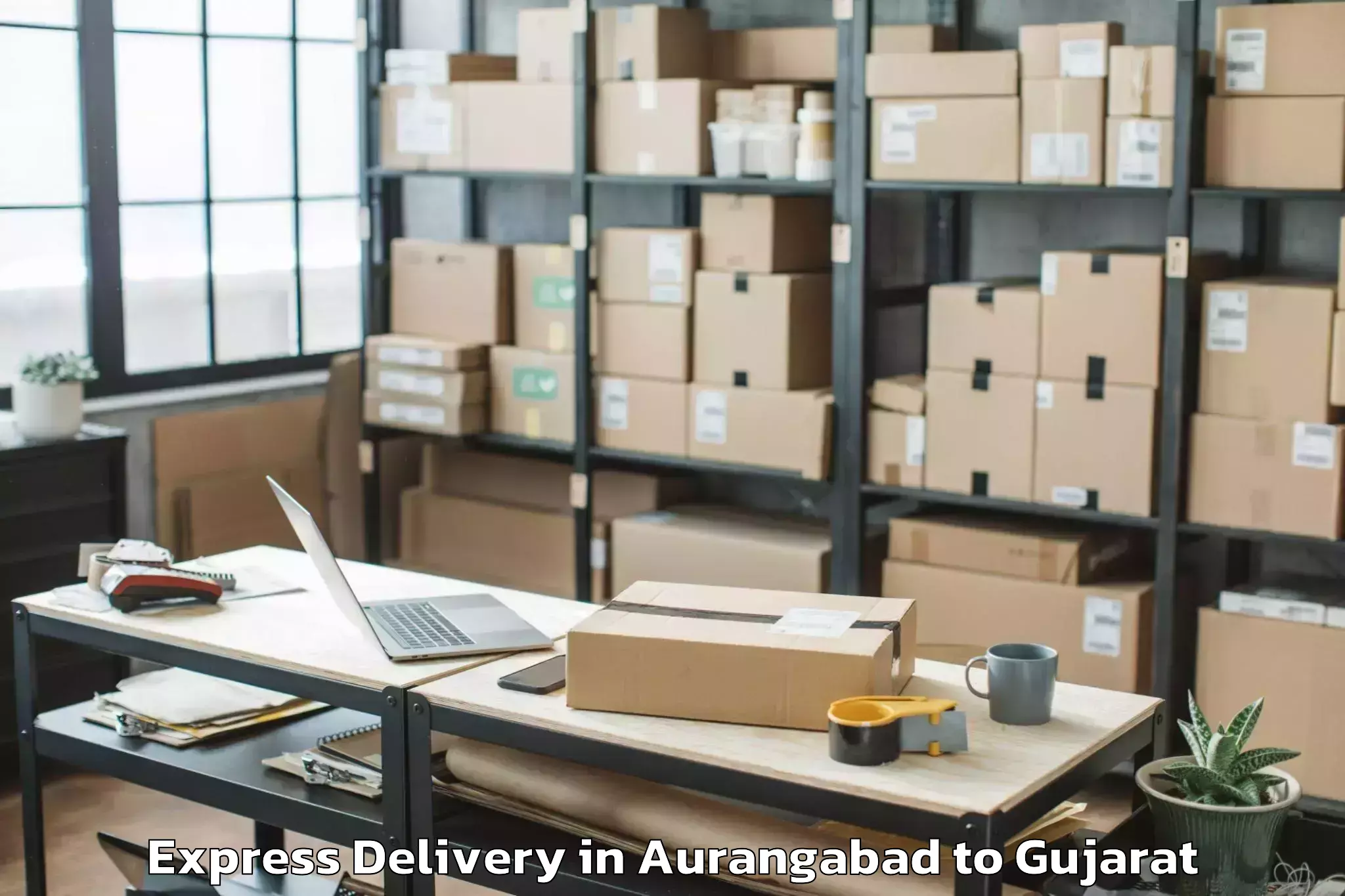 Book Aurangabad to Vijapur Express Delivery Online